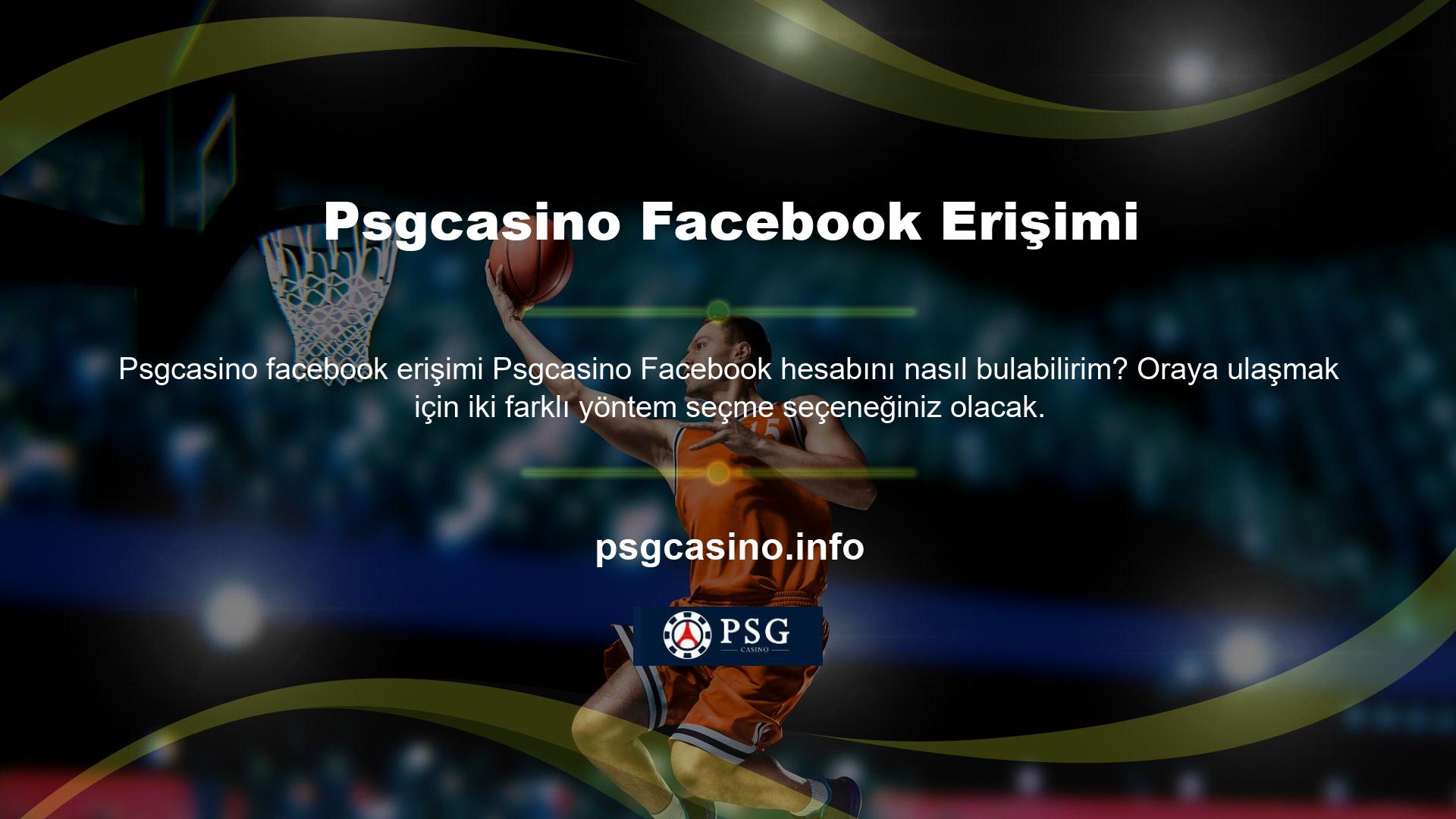 Psgcasino Facebook hesabını nasıl takip ederim? Muhtemelen Facebook'ta bir sosyal medya profiline sahipsiniz